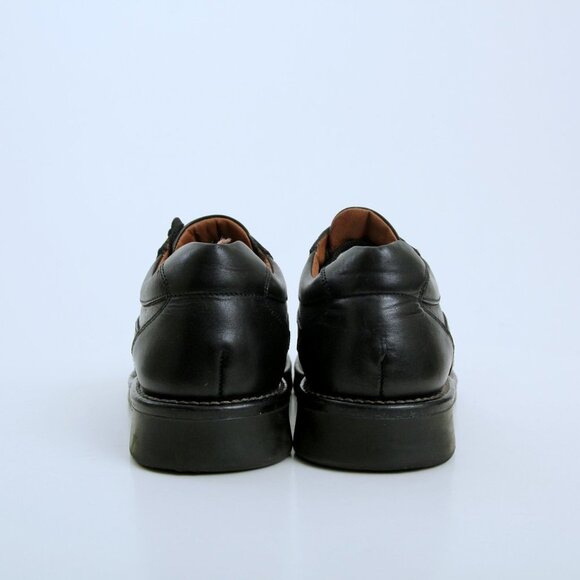 Venturini Square Toe Leather Oxford Shoes in Black Men Size 7.5 - Picture 6 of 13